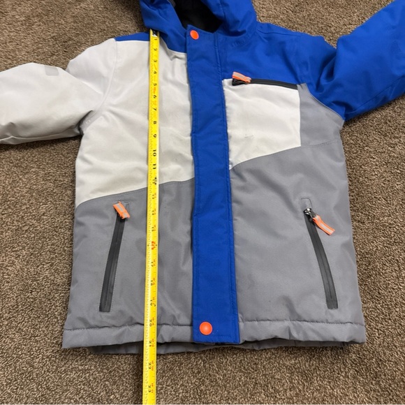 Kids Snowsuit Set Size 6-7 Ski Jacket & Pants Boys Swiss Tech Blue Grey - Picture 10 of 13